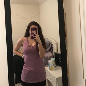 Lululemon Magenta Tank Top with Built in Bra